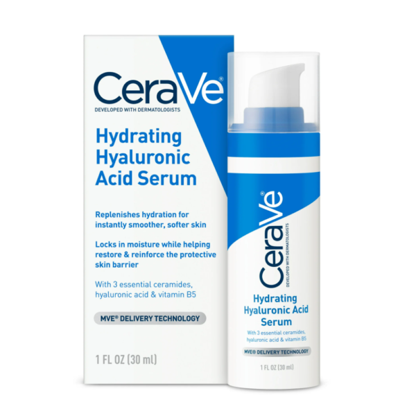 CeraVe - Serum facial hidratante Ácido Hialurônico com Vitamina B5 e Ceramidas - Pele normal a seca  30ml