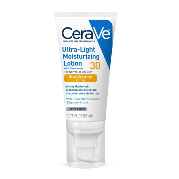 CeraVe - Loção Hidratante Ultraleve FPS30 - Pele normal a oleosa - 52ml