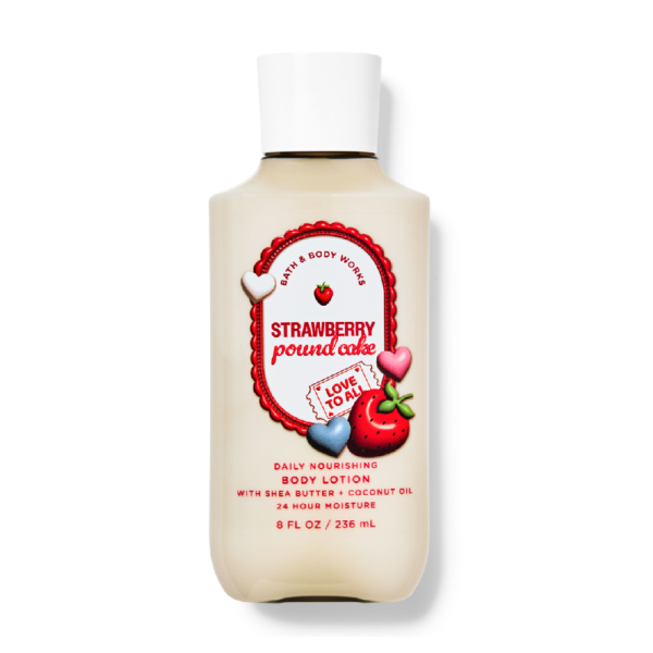 Bath and Body Works – Loção hidratante Strawberry pound cake 236ml