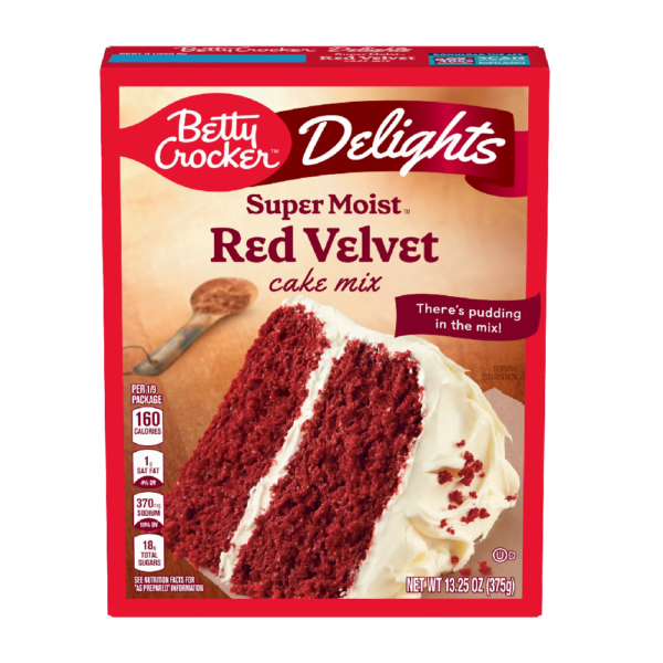 Betty Crocker Delights Supermoist Red Velvet Cake Mix 375g