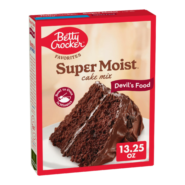 Betty Crocker Favorites Super Moist Devil's Food Cake Mix, 13.25 oz 375g